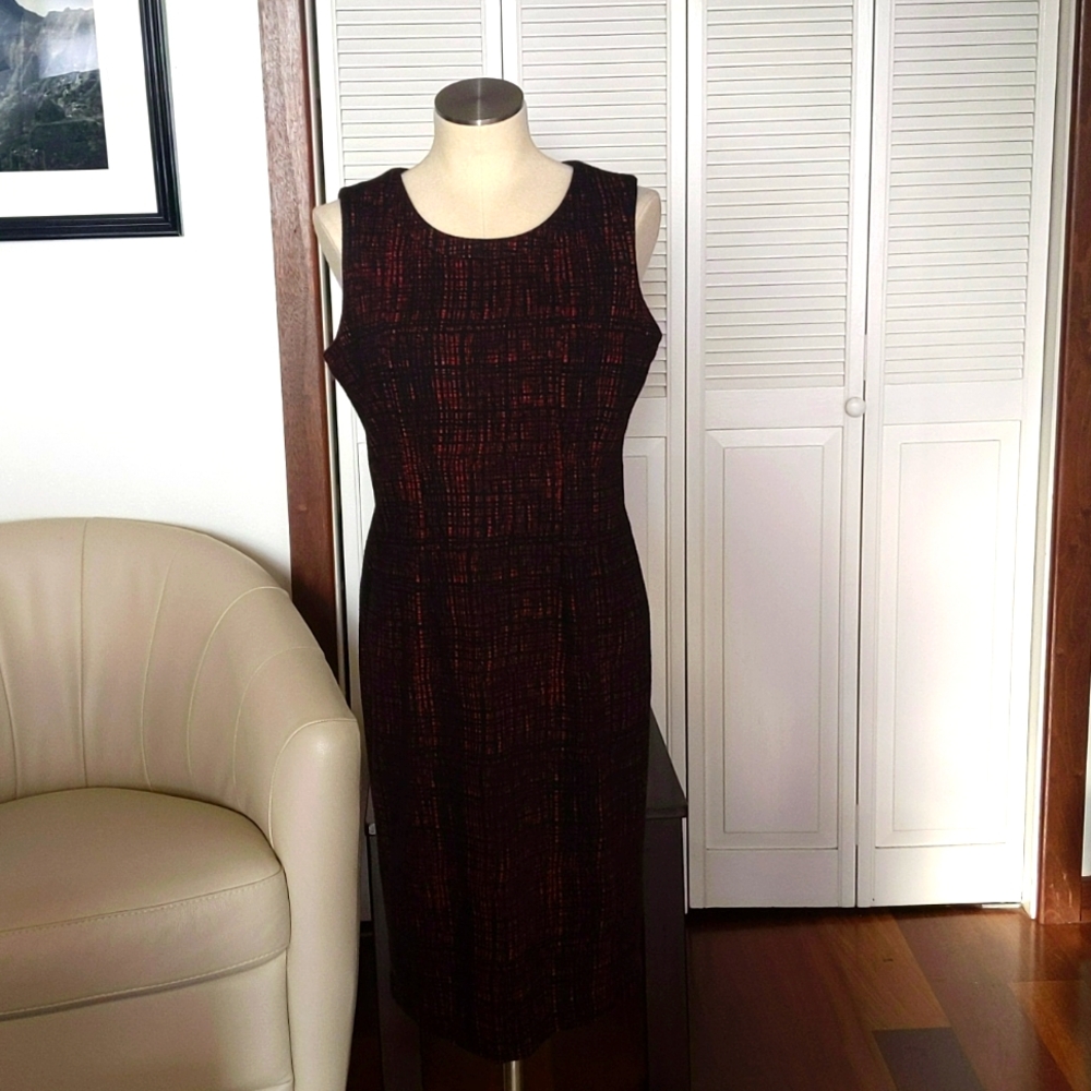 Calvin Klein Black/Red Business Dress